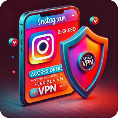 FlexibleVPN — лучший выбор, если Instagram недоступен в вашей стране.